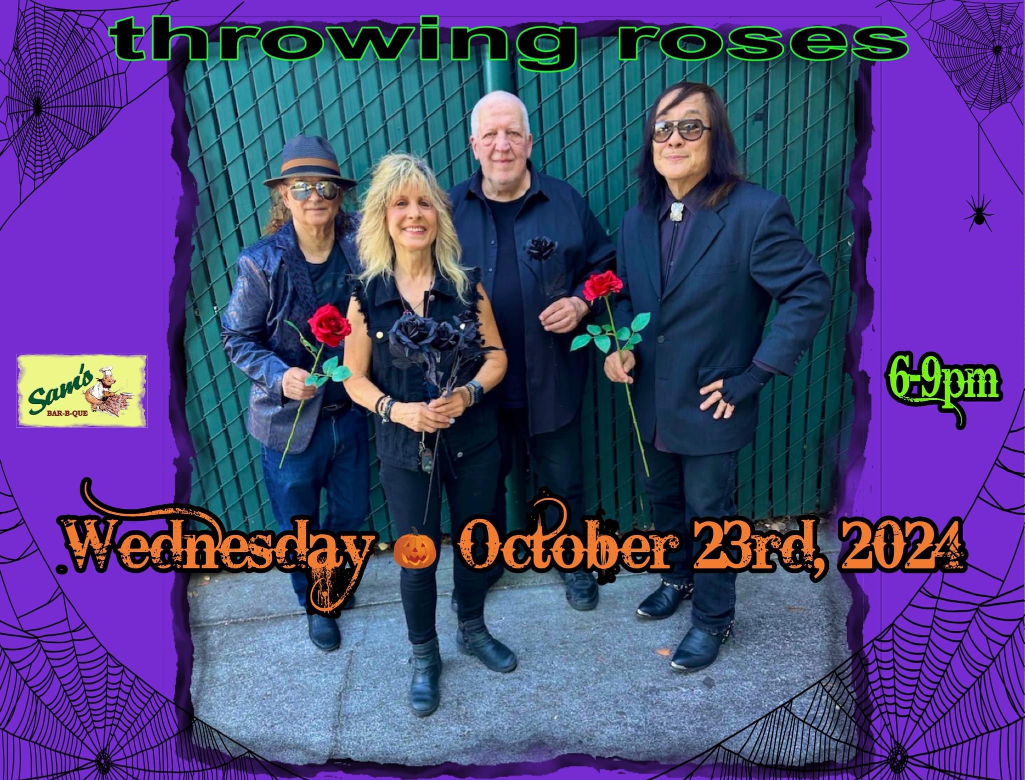 Throwing Roses, October 23, 2024 at Sam's BBQ